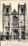 VINTAGE POSTCARD Nantes Facude of the Cathedral