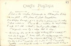 La POSTAL Nantes de la VENDIMIA vista hacia L entro del puerto tomado del transportador