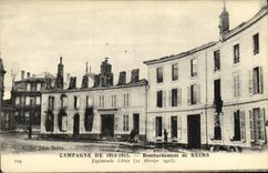VINTAGE POSTCARD Bombardment Campaign of Rheims Esplanade Ceres Militaria February 1915