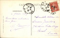 VINTAGE POSTCARD Militaria the Suippes War the Castle after the Terrible Bombardments