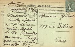 VINTAGE POSTCARD Militaria In L Oise Reprocesses Germans Eglised E Lassagny