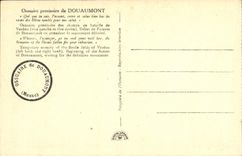 VINTAGE POSTCARD Provisional Militaria Ossuary of Douaumont