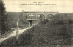 VINTAGE POSTCARD Militaria Surroundings of Gerbeviller the Viaduct and the Bridge After the combat