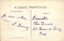 VINTAGE POSTCARD Militaria Fere Champagne the Cemetery Tombs of the French soldiers