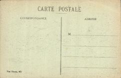 POSTAL Militaria Thann de la VENDIMIA que una esquina del cementerio bombardea por el aleman