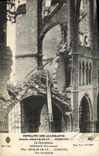 CPA Militaria Retraite Des Allemands Soissons La Cathedrale