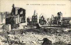 VINTAGE POSTCARD Holy Militaria Michiel District of the Station