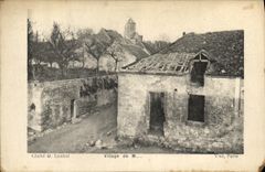 VINTAGE POSTCARD Militaria Village of M