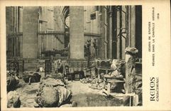 VINTAGE POSTCARD Militaria Rheims Joined together In La Chapelle Absidale