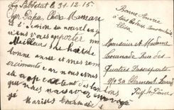 VINTAGE POSTCARD Militaria Happy Year Child Flag