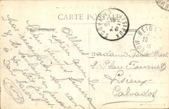 CPA Militaria Camp De Coetquidan Parc des Voitures