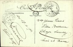 VINTAGE POSTCARD Militaria Ypres the Cathedral Rules of Vandenpeereboom