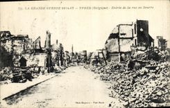VINTAGE POSTCARD Militaria the Ypres Great War Entered of the Street to Butter