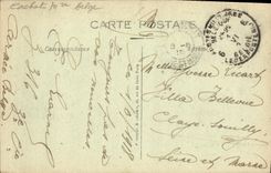 VINTAGE POSTCARD Militaria the Ypres Great War Entered of the Street to Butter