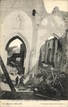 VINTAGE POSTCARD Militaria War Interior of L Church at the bottom the Road of Dixmunde