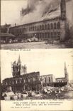 VINTAGE POSTCARD Militaria Markets D Ypres During and after Bombardment