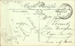 VINTAGE POSTCARD Militaria St Jacques Pervyse the Great Place after the Bombardment