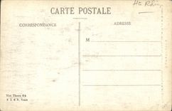 VINTAGE POSTCARD Militaria Thann Faubourg of the Rhine Bombards by the Germans