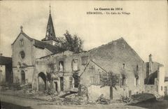 VINTAGE POSTCARD Militaria Herimenil a Corner of the Village