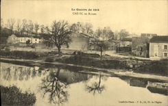 VINTAGE POSTCARD Militaria Crevic in Ruins