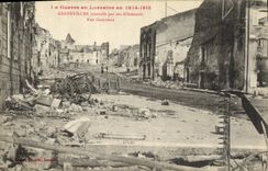 VINTAGE POSTCARD Militaria the War in Lorraine Gerbeviller Sets fire to by the Germans