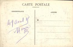 VINTAGE POSTCARD Militaria Magnieres L church