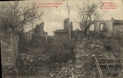 VINTAGE POSTCARD Militaria the Battle of Rozelieures Seen Interior of the Village