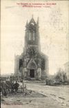 VINTAGE POSTCARD Militaria the War in Lorraine in Magnieres Bombards L Church