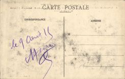 La POSTAL Militaria de la VENDIMIA la guerra en Lorena la batalla de la catarata grande de Rozelieures o reclina a una gran cantidad de cazadores