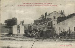 VINTAGE POSTCARD Militaria the War in Lorraine in the Farm of the Butts Close to the Wood of Frehaut Surroundings of Luneville