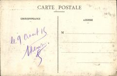 POSTAL Militaria de la VENDIMIA la guerra en Lorena la batalla del interior visto Rozelieures de la aldea