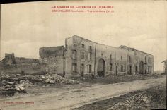VINTAGE POSTCARD Militaria the War in Lorraine Deinvillers Bombards Seen Interior