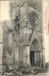 VINTAGE POSTCARD Militaria the War in Lorraine Magnieres Bombards L Church