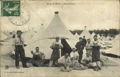 VINTAGE POSTCARD Militaria Mailly the Camp Under the tent