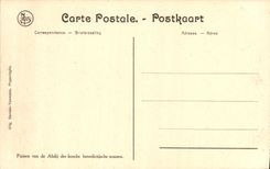 VINTAGE POSTCARD Militaria Ruins D Ypres Ruins of L abbey of the Benedictines Irish