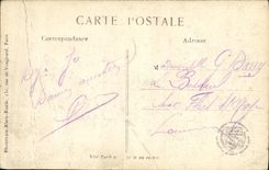 VINTAGE POSTCARD Militaria Neufour Houses destroyed around L church