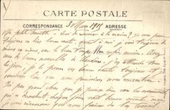 VINTAGE POSTCARD Militaria Arras War After the bombardment Street St Gery