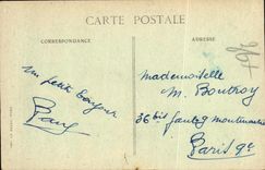 VINTAGE POSTCARD Militaria War Univerelle Arras Interior of the cathedral