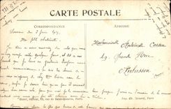 VINTAGE POSTCARD Militaria Rosieres In Picardy Train station