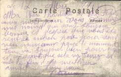 VINTAGE POSTCARD Militaria Pargny on Interior Saulx of L church after the bombardment