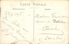 CPA Militaria Senlis Maisons detruites apres le Passage des Allemands