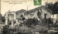 VINTAGE POSTCARD Militaria St Mihiel the Brewery which occurred of the Station