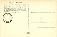 VINTAGE POSTCARD Strong Militaria of Douaumont