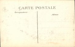 VINTAGE POSTCARD Militaria Rheims Bombardee Street Interior Grandval D a building