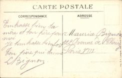 VINTAGE POSTCARD Militaria War Train station of Rosieres of Picardy