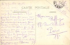 VINTAGE POSTCARD Militaria Vienna the Castle L Church and the Street of the Cross After the Bombardment