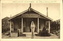 VINTAGE POSTCARD Militaria provisional Ossuary of Douaumont Seen external