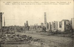 VINTAGE POSTCARD Militaria Maurupt Main street