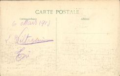 VINTAGE POSTCARD Militaria Sermaize Les Bains Ruins Places and street of Vitry