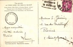 VINTAGE POSTCARD Militaria L Ossuary De Douaumont View